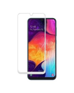 3D Full Glue Full Face Curved White Αντιχαρακτικό Γυαλί 9H Tempered Glass (Samsung Galaxy A50)