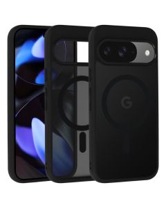 Full Matte Mag Cover MagSafe Hybrid Case Black (Google Pixel 9 / 9 Pro) - MT83445
