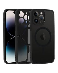Full Matte Mag Cover MagSafe Hybrid Case Matte Black (iPhone 14 Pro Max)