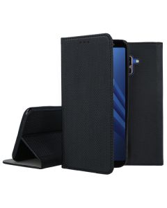 Forcell Smart Book Case με Δυνατότητα Stand Θήκη Πορτοφόλι Black (Samsung Galaxy A8 Plus 2018)
