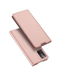 DUX DUCIS SkinPro Wallet Case Θήκη Πορτοφόλι με Stand - Rose Gold (Samsung Galaxy Note 20)