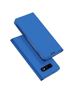 DUX DUCIS SkinPro Wallet Case Θήκη Πορτοφόλι με Stand - Blue (Samsung Galaxy S10e)