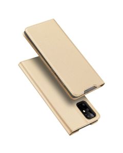 DUX DUCIS SkinPro Wallet Case Θήκη Πορτοφόλι με Stand - Gold (Samsung Galaxy S20 Plus)