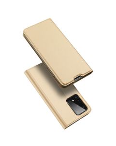DUX DUCIS SkinPro Wallet Case Θήκη Πορτοφόλι με Stand - Gold (Samsung Galaxy S20 Ultra)