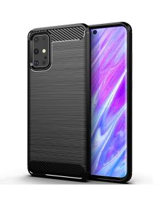 TPU Carbon Rugged Armor Case Ανθεκτική Θήκη Black (Samsung Galaxy S20)