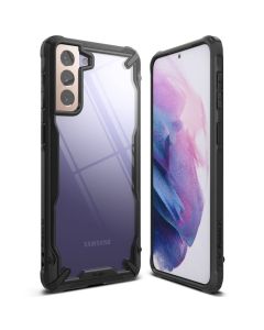 Ringke Fusion-X Σκληρή Θήκη με TPU Bumper Black (Samsung Galaxy S21 Plus 5G)