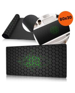 Gaming Mouse Pad (80x30cm) - Honeycomb Green