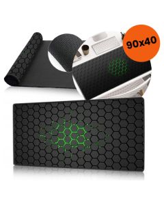 Gaming Mouse Pad (90x40cm) - Honeycomb Green