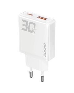 Dudao A30EU Fast Wall Charger 30W GaN USB / Type-C Αντάπτορας Φόρτισης - White