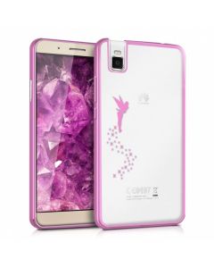 KWmobile Electro Bumper Silicone Case Slim Fit Fairy (37716.08) Θήκη Σιλικόνης Pink (Huawei Shot X / Huawei Honor 7i)
