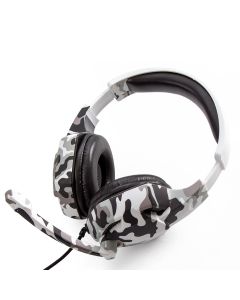 GJBY Audio Headphones (Gaming G4) Ακουστικά Mini 3.5mm με Καλώδιο 1.8m - Camo White