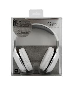 GJBY Audio Extra Bass Headphones (GJ-28) Ακουστικά 3.5mm με Καλώδιο 1.2m - White