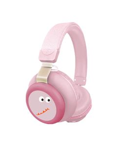 GJBY Wireless Headphones Dinosaur (CA-030) Ασύρματα Ακουστικά Bluetooth - Light Pink