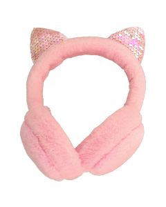 GJBY Plush Kitty Audio Headphones Παιδικά Ακουστικά 3.5mm με Καλώδιο 1.5m - Pink