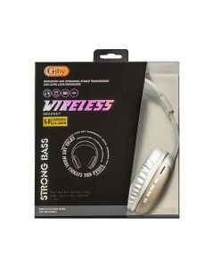 GJBY Wireless Headphones (CA-029) Ασύρματα Ακουστικά Bluetooth - White