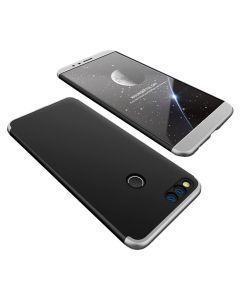 GKK Luxury 360° Full Cover Case Black / Silver (Huawei Honor 7X)