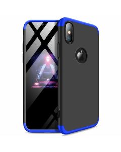 GKK Luxury 360° Full Cover Case Black / Blue (iPhone XR)