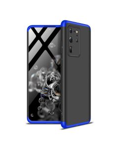 GKK Luxury 360° Full Cover Case Black / Blue (Samsung Galaxy S20 Ultra)