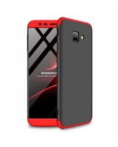 GKK Luxury 360° Full Cover Case Black / Red (Samsung Galaxy J4 Plus 2018)