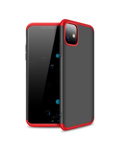 GKK Luxury 360° Full Cover Case Black / Red (iPhone 11 Pro Max)