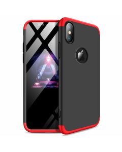 GKK Luxury 360° Full Cover Case Black / Red (iPhone Xs Max)