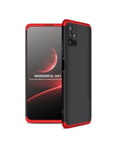 GKK Luxury 360° Full Cover Case Black / Red (Samsung Galaxy M51)