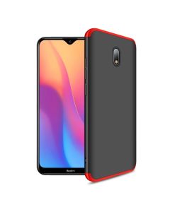 GKK Luxury 360° Full Cover Case Black / Red (Xiaomi Redmi 8A)