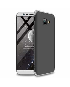 GKK Luxury 360° Full Cover Case Black / Silver (Samsung Galaxy J4 Plus 2018)