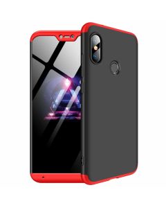 GKK Luxury 360° Full Cover Case Black / Red (Xiaomi Mi A2 Lite / Redmi 6 Pro)