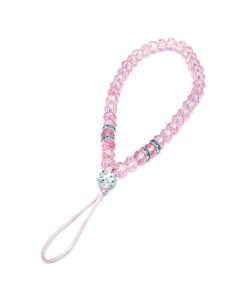 Smartphone Lanyard Glass Beads String Pendant Λουράκι - Pink