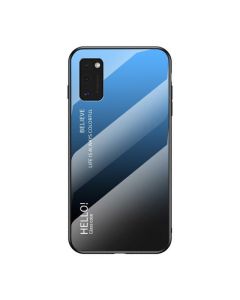 Glass Gradient TPU Case Blue / Black (Samsung Galaxy A41)