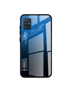 Glass Gradient TPU Case Blue / Black (Samsung Galaxy A51)