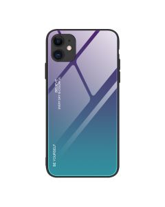 Glass Gradient TPU Case Green / Purple (iPhone 12 Mini)