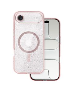 Glitter Magsafe Case Θήκη Σιλικόνης Συμβατή με MagSafe - Pink / Clear (iPhone 17 Air)