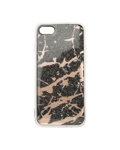 Glitter Marble TPU Gel Case Θήκη Σιλικόνης Black (iPhone 7 / 8 / SE 2020 / 2022)