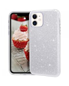 Glitter Shine Cover Hard Case Silver (iPhone 11)