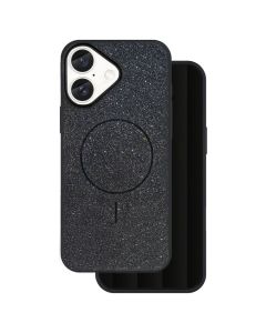 Glitter Thin Mag Case Θήκη Σιλικόνης Συμβατή με MagSafe - Black (iPhone 16e / 17e)