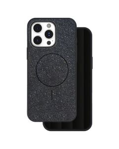 Glitter Thin Mag Case Θήκη Σιλικόνης Συμβατή με MagSafe - Black (iPhone 17 Pro) - MT84358