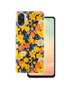 Glow Glam TPU Silicone Case Θήκη - Orange Floral (Samsung Galaxy A07 4G)