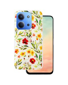Glow Glam TPU Silicone Case Θήκη - White Floral (Xiaomi Redmi 15 4G / 5G)