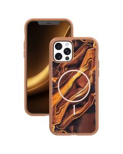 Golden Autumn Mag Case Θήκη Συμβατή με MagSafe - Brown (iPhone 12 / 12 Pro) - MT84539