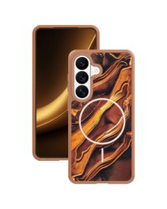 Golden Autumn Mag Case Θήκη Συμβατή με MagSafe - Brown (Samsung Galaxy S25) - MT84567