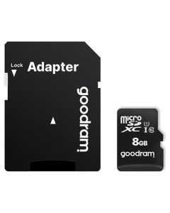 Goodram M1AA MicroSD 8gb Class 10 UHS-1 100MB/s + Adapter