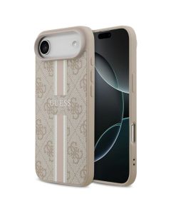 Guess GUHMP17MP4RPSP 4G Printed Stripes MagSafe Series Hard Case Σκληρή Θήκη Pink (iPhone 17 Air)