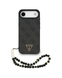 Guess GUHMP17MP4TSDPPSK 4G Strap Triangle Logo MagSafe Case with Removable Strap Θήκη Black (iPhone 17 Air)