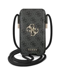 Guess GUPHL4GMGGR 4G Big Metal Logo Protective Hardcase Θήκη Πουγκί για Smartphone έως 6.7'' Grey