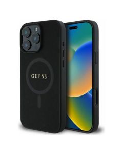 Guess GUHMP16XPSAHMCK Saffiano Classic Logo MagSafe Series Hard Case Σκληρή Θήκη Black (iPhone 16 Pro Max)