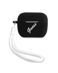 Guess Silicone Vintage Protective Case για τα Apple AirPods Pro - Black / White
