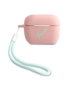Guess Silicone Vintage Protective Case για τα Apple AirPods Pro - Pink / Green
