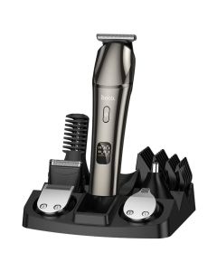 HOCO HP26 Hair Clipper Set 6 in 1 Κουρευτική Μηχανή - Metal Gray - MT83081